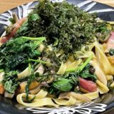 17｜明日葉ベーコンパスタ